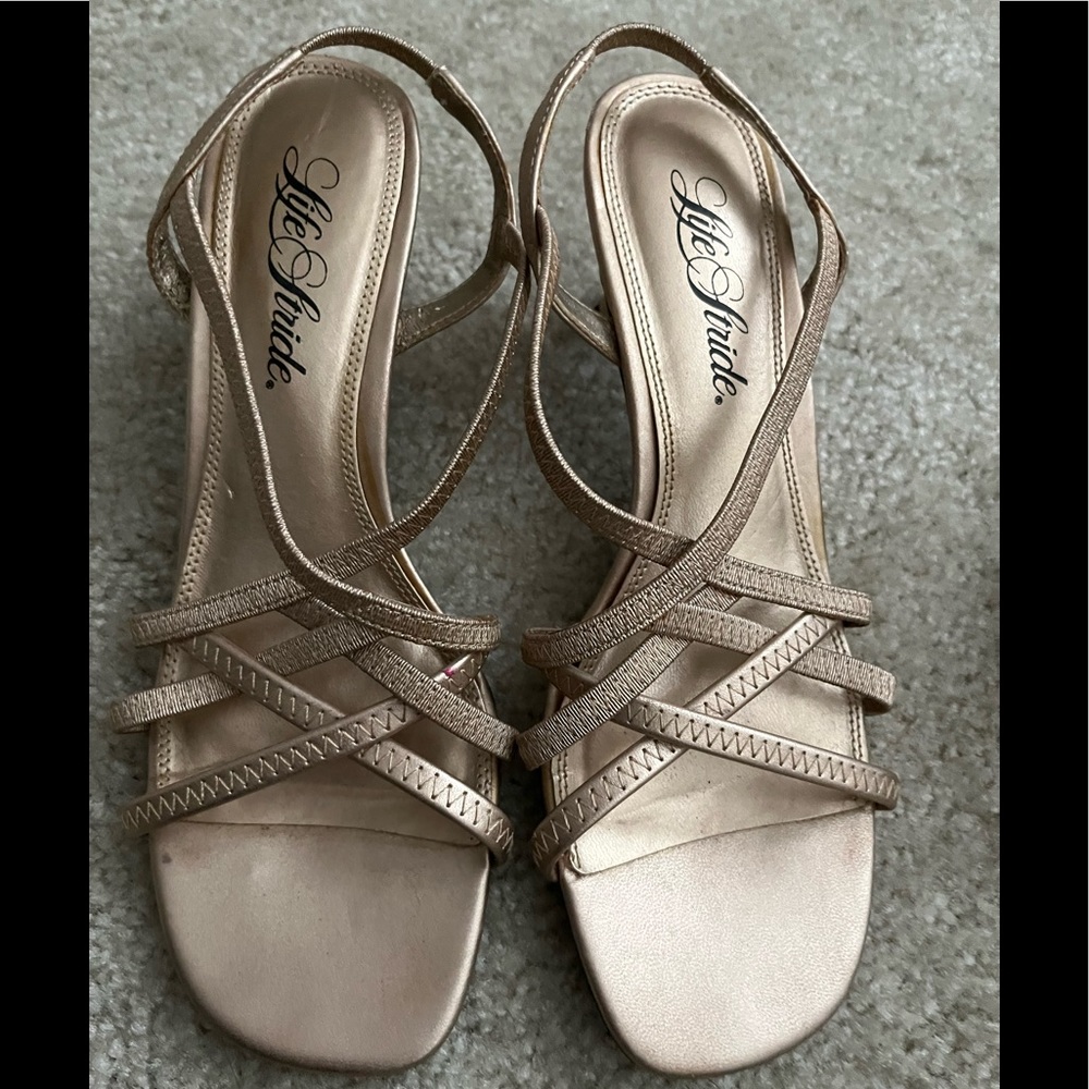 Gold Life Stride sandals